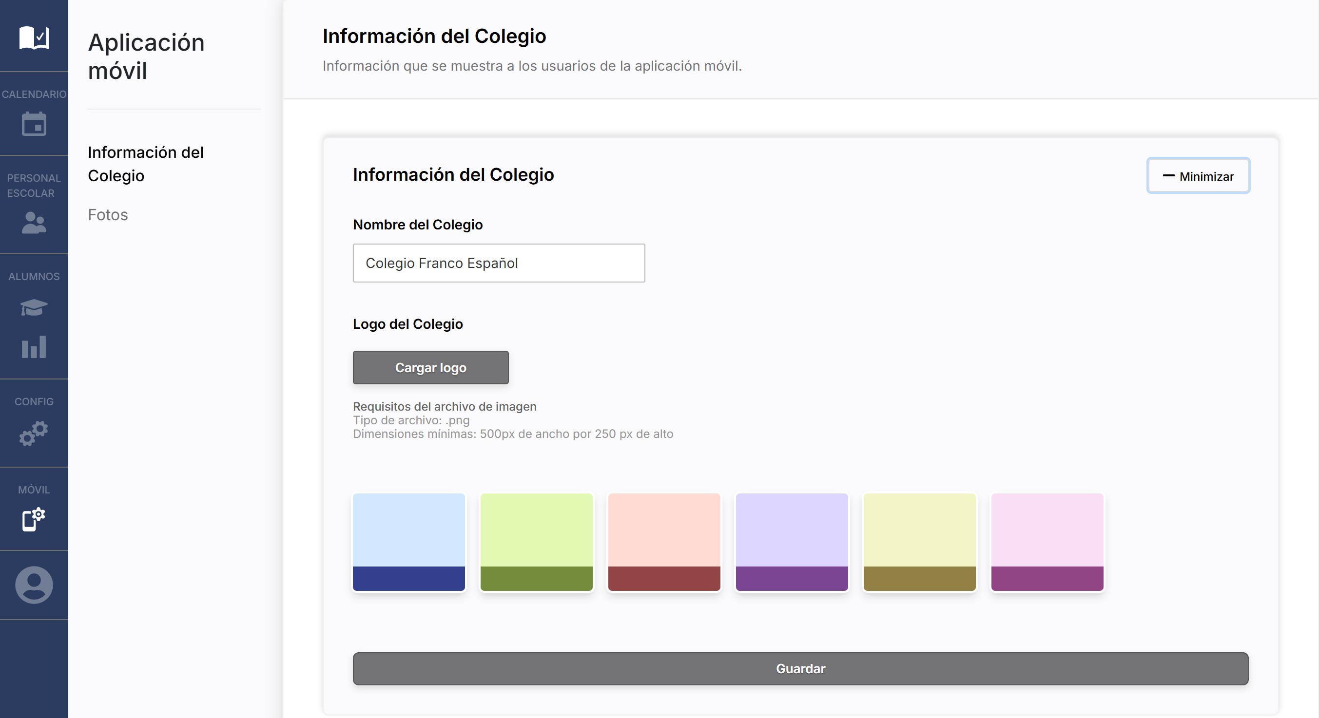 Backoffice School App